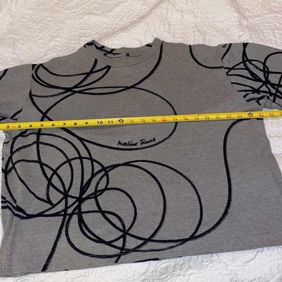 Moschino Jeans Gray& Black Top Size Small - Picture 10 of 14